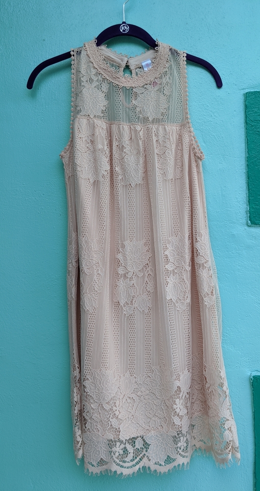 Y2k Blush lace midi dress